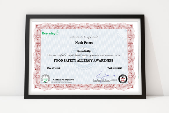 Food Allergy Awareness Course